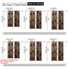 Set Of 2 Curtains Print Dog Paw Versatile Polyester Without Rod Art Deco Festive Bedroom Living Room Curtain With Sheer Perfect For