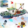 Ocean Explorer Ship Building Set, 603 PCS City Exploration Boat Building Block Kit Toys, Birthday for Boys and Girls Ages 6 7 8 9 10 11 12+ Year Old