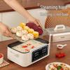 CUKO Intelligenter mehrschichtiger elektrischer Hot Pot und Dampfgarer: All-in-One Schmor-, Dampf-, Dreischicht-Haushaltsgerät.