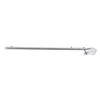 Stainless Steel Marine Yacht Kayaking Diving 16'' Rail Mount Flag Pole - Silver Surface polishing glossy and lustrous
