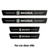 Car Sticker Car Door Sill And Trunk Decoration Protection Sticker Suitable For Skoda Octavia, Superb, Rapid, Fabia, Kodiaq, Karo   NL6