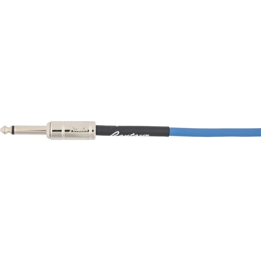 Fender Contour Instrument Cable Lake Placid Blue 18.6ft 5.7m for Guitar and Bass