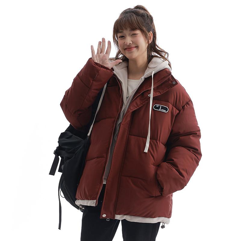 Fake Two Pieces of Cotton Clothes Women's Winter 2025 New Thickened Warm Padded Jacket Women's Down Padded Jacket Versatile Student Jacket