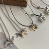 Korean Fashion Tassel Little Horse Necklace - Trendy Hip Hop Style Pendant Sweater Chain for Autumn and Winter.