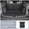 Rear Trunk Both Side Guards for Tesla Model Y Juniper 2025 PU Leather Surface Corner Protection Cover Cargo Liner Anti-dirty Pad