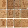 Cross-Border Twelve-Sided Wooden Dice Set: Laser Engraved Fun Bar Drinking Game Dice for Couples