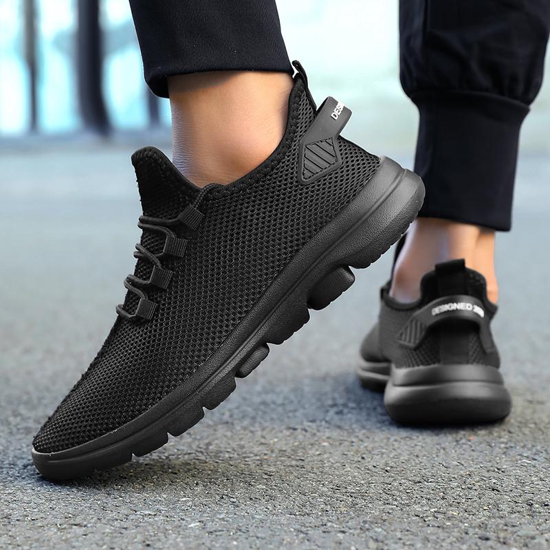 Men Running Shoes Bis Size Classic Flat Mesh Comfortable Jogging Shoes Lightweight Gym Sports Shoes 2025 New Sneakers for Men