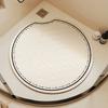 Round Bathroom Floor Mat Fan-shaped Shower Room Anti-slip Bathroom Waterproof Carpet for Elderly People Anti-fall Waterproof Suction Cup Foot Mat