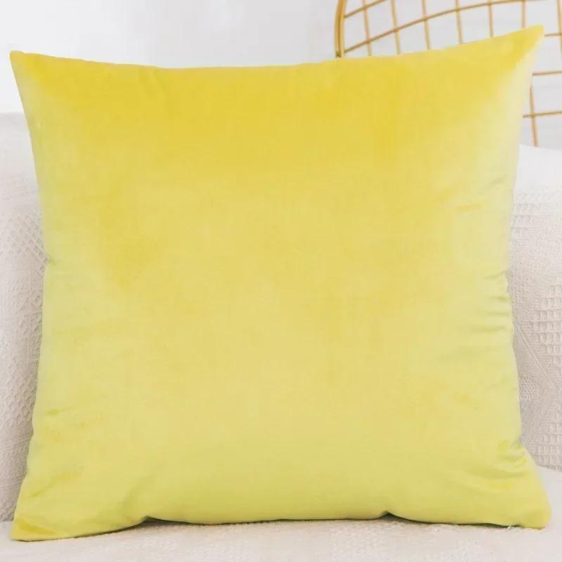 Bedroom Velvet Case Pillow Throw for Sofa Cover Square Pillowcase Cushion Decorative 40x40/45x45/50x50/30x50/55x55/60x60cm