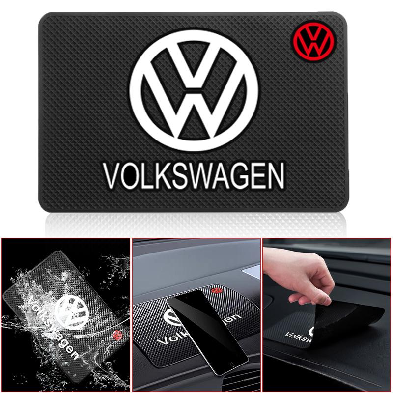 Car Dashboard Sticky Non Slip Mat Phone Holder Silicone Anti-Slip Pad Accessories For Volkswagen Vw Tiguan Jetta Scirocco Polo R  ZG9