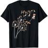 Dandelion Beagle Flower, Floral Beagle Tree T-Shirt