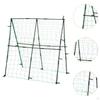 Cucumber Trellis A Frame Garden 47.24inchx47.24inch Metal Grow Support with Netting for