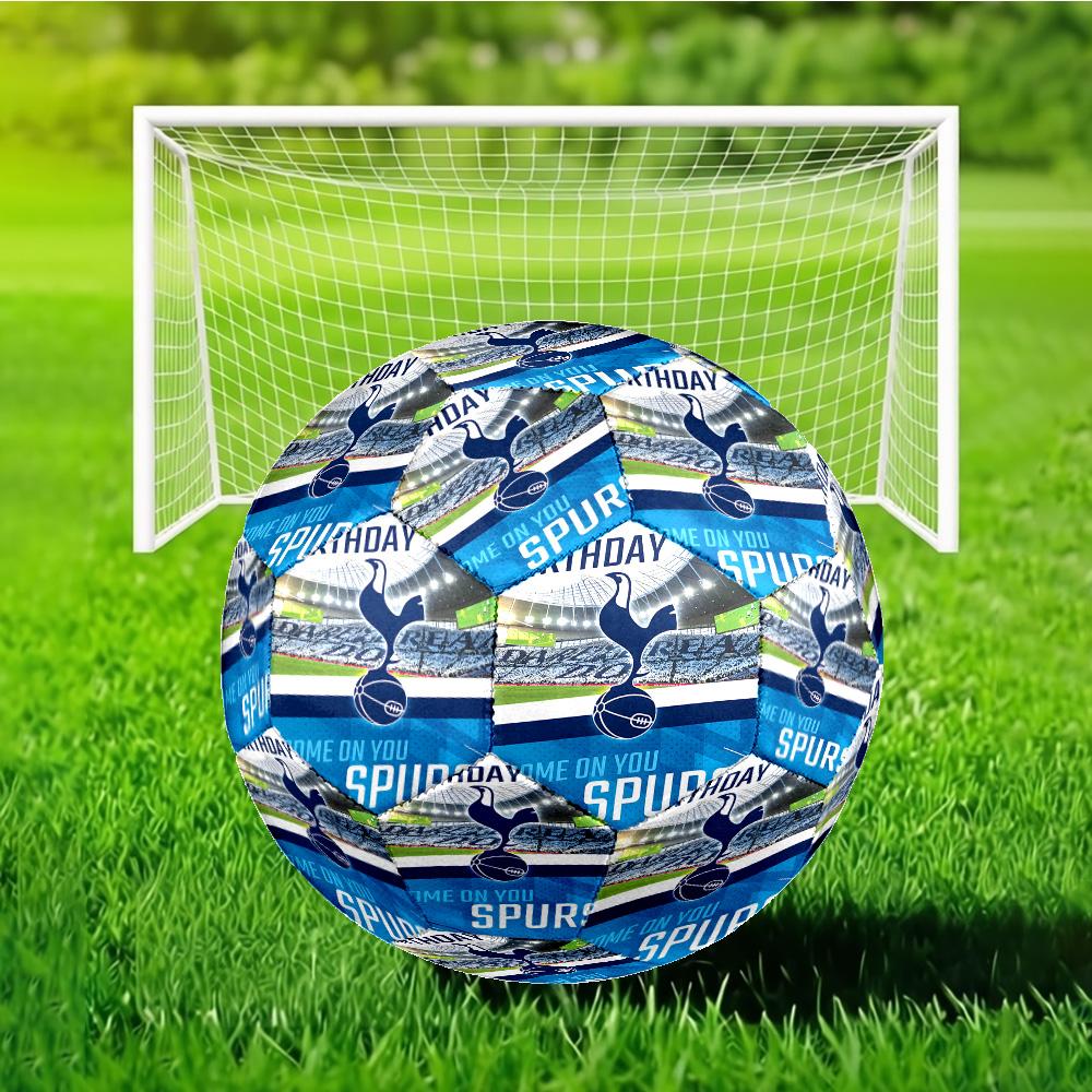 Tottenham F.C Size 5 Soccer Balls, Anti-Slip, Protective Football, Outdoor Sport, Practice Games, Birthdays Gift Suitable for Fan