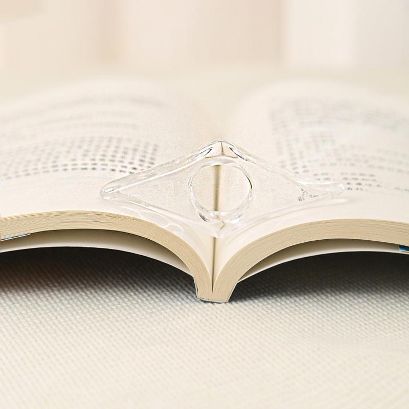 1/1pc Reading Acrylic Bookmark Portable Thumb Book Support Book Page Finger Support Holder Bookmarks Aids Student Book Spreader