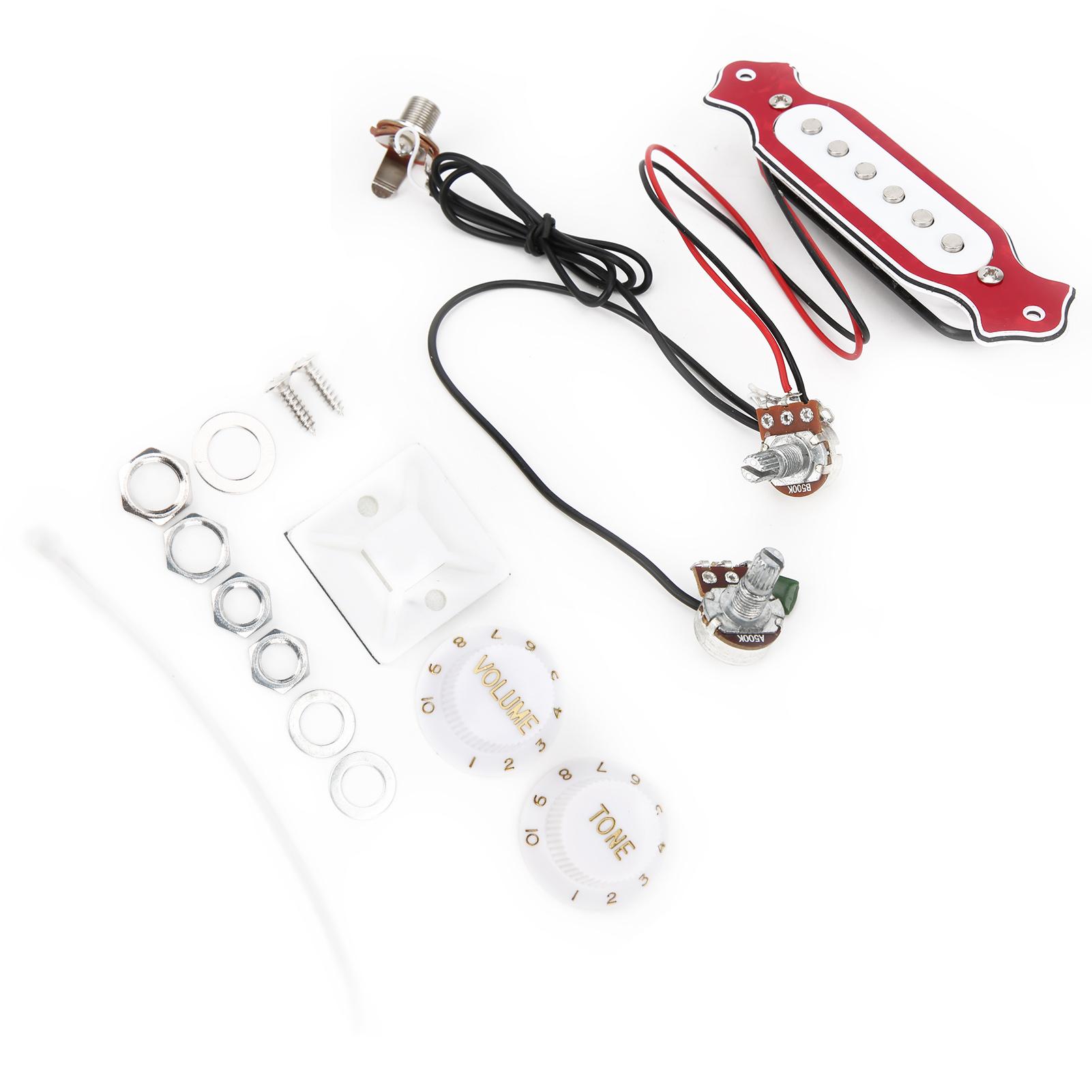 

Звукосниматель для электрогитары ABS Предварительно подключенный для резонаторного отверстия Сигарная коробка для 6Струнные музыкальные инструменты