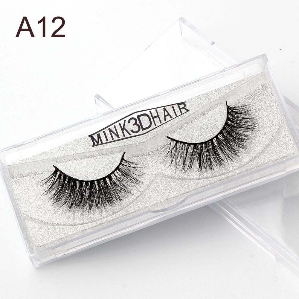 

Натуральные 3D норковые накладные ресницы, 1 пара, пересекающиеся накладные ресницы, длинные 3D норковые ресницы A12