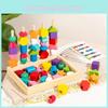 Holz Geometrische Bausteine Spielzeug Für Kinder Pädagogisch Formensortierung Kinderbett Spielzimmer
