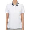 T-shirt à manches courtes et col pour femme Galleria G Fore Golfwear G4lS23k866 Sno