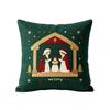 2D Flat Christmas Pillow Cover Christmas Tree Xmas Tree Pillowslip Throw Cushion Case  Winter Decor