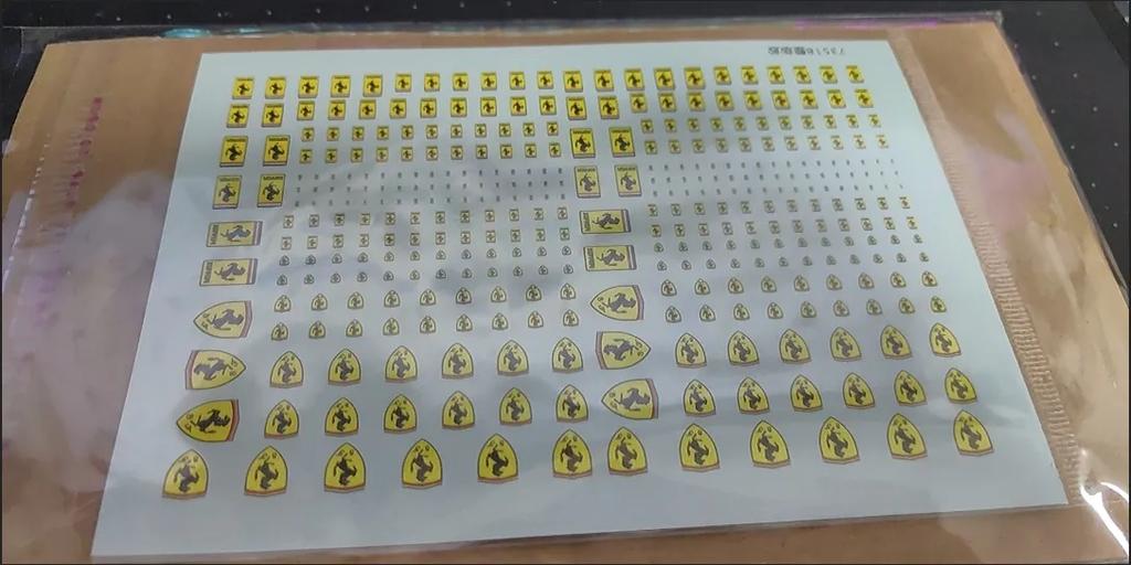 DIY Model Decal For Ferrari Model Car DIY Sticker Decorate For Ferrari 488 Roma Roma Spider 296 488 SF90 360 FF F8 F80 LaFerrari