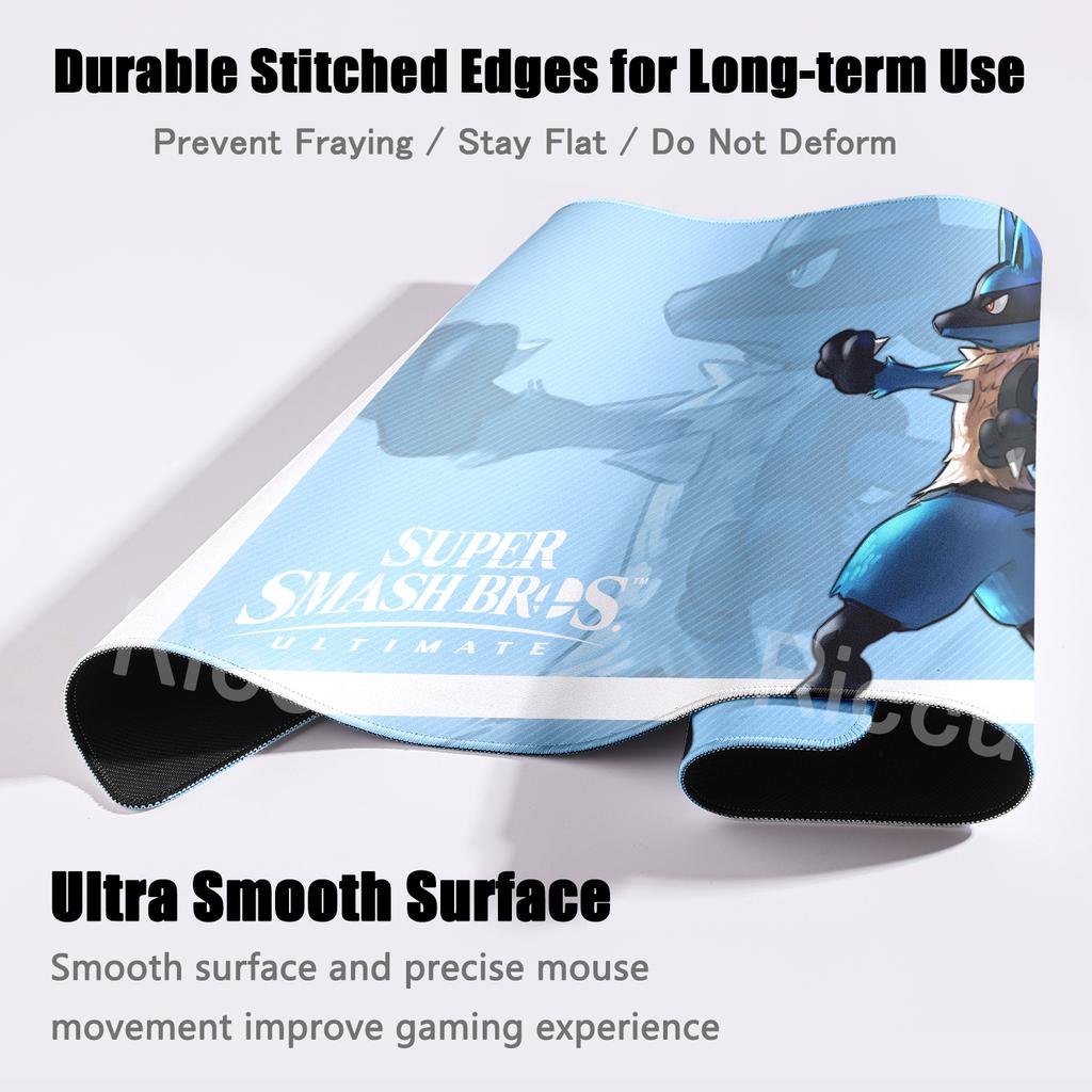 Pokemon Lucario Style Mouse Pad Non-slip Rubber Gaming Laptop Game XXL Keyboard Table Mat Cabinet Large Mousepad Lockedge Carpet