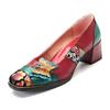 Export large size Guangzhou shoes spring and summer fashion coloring butterfly splicing process single shoes four seasons shoes