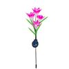 Solar Powered Pink Lily Garden Lights