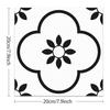 20x20cm 12st PVC Mosaik Golvplattor Självhäftande Vattentäta Halkfria för Badrum Kök DIY Golvrenovering Hem