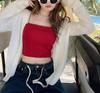 Women's Ice Silk Knitted Cardigan Coat - Spring/Summer 2026 Sun Protection Shawl for Dresses