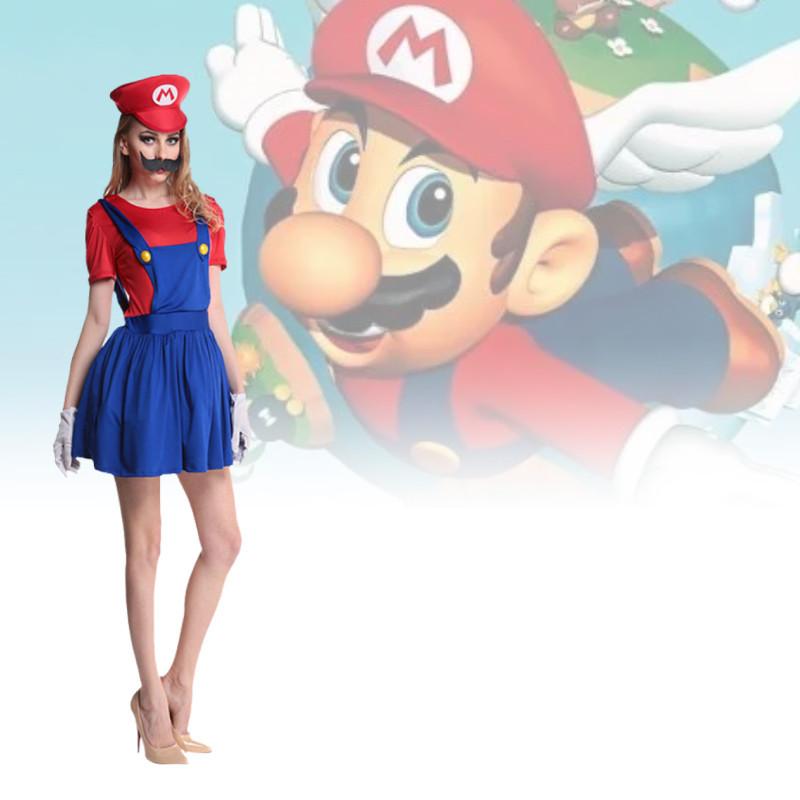 Mario And Luigi Cosplay Costume For Halloween Party Dress Up