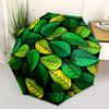 1pc Leaf Pattern Automatic Opening/closing Umbrella with Auto Open/Close, Perfect Gift for Friends, Durable Plastic Handle yy250801236