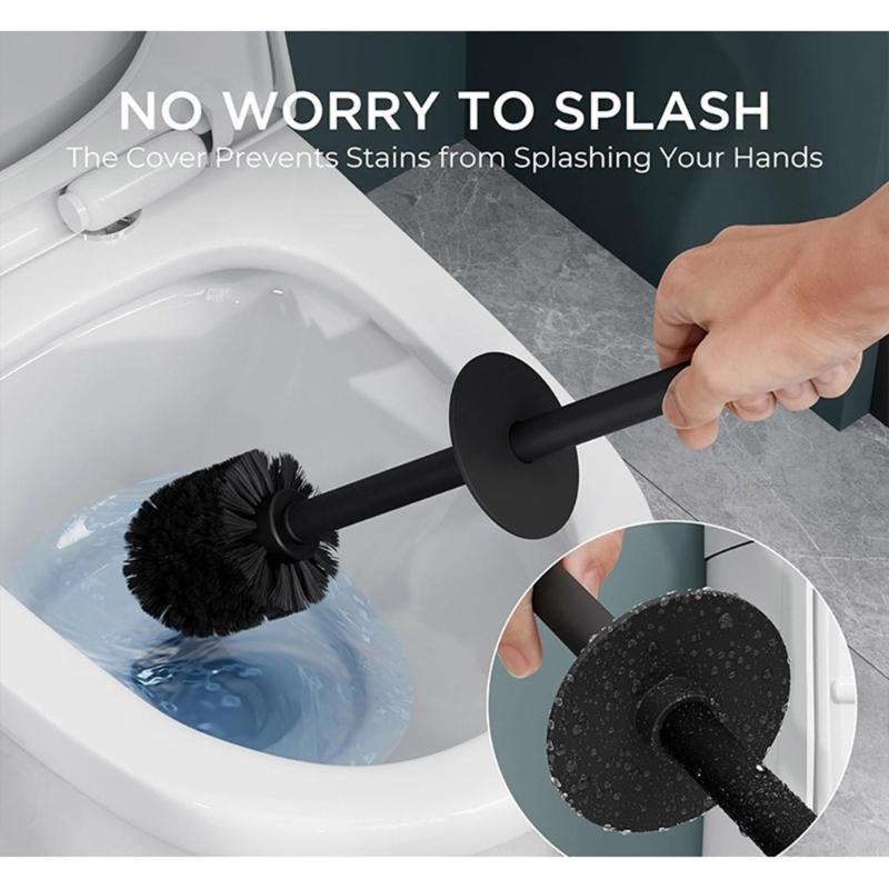 Freestanding Toilet Brush and Holder Stainless Steel Toilet Bowl Brush for Bathroom Toilet Accessories Enduring