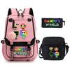 Game Merchandise Elementary And Secondary School Students Fashion Schoolbags Children'S Backpacks Three-Piece Set