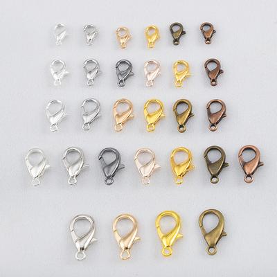 50pcs 100pcs 200pcs Lobster Clasps Jewelry Making Materials Hooks Chain Closure DIY Accessories Supplies For Bracelets Necklaces