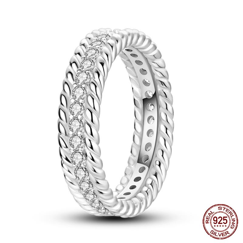 

Модные оригинальные светящиеся кольца-светлячки, 100% серебро S925, вечные кольца с цирконом в форме сердца, изысканные свадебные, обручальные ювелирные изделия, подарки 8