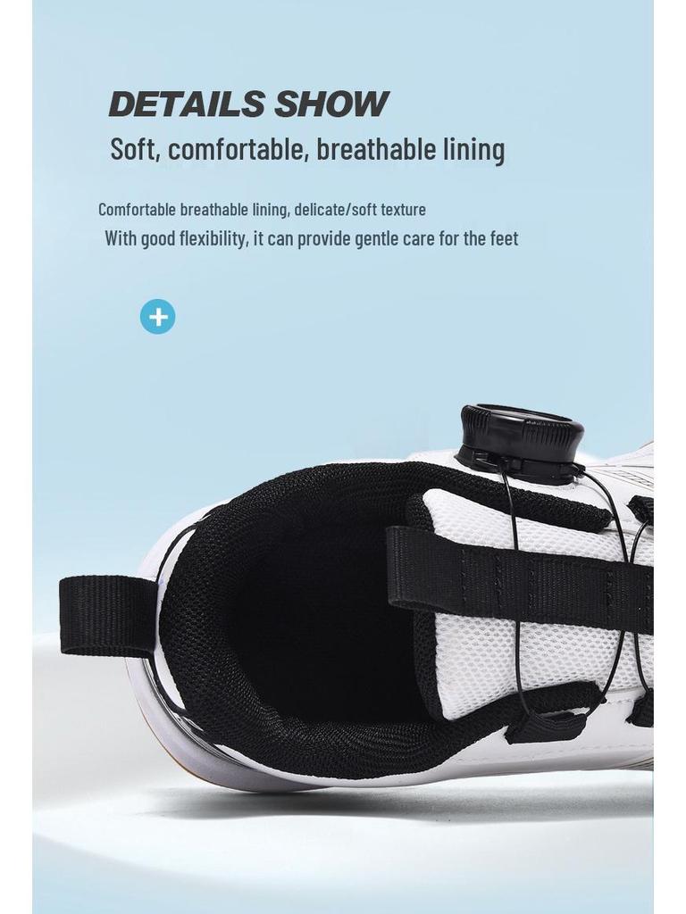 Wasserdichte Lederschuhe für Kinder zum Badmintonspielen mit Drehverschluss und rutschfester weicher Sohle für Jungen und Mädchen, Frühling/Herbst 2025