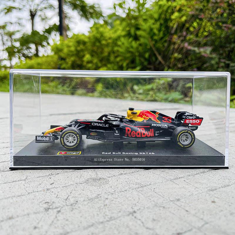 Bburago 1:43 2021 F1 Red Bull Racing RB16B #33 Verstappen modelo de carreras coche de simulación modelo de coche juguete de coche de aleación colección regalo