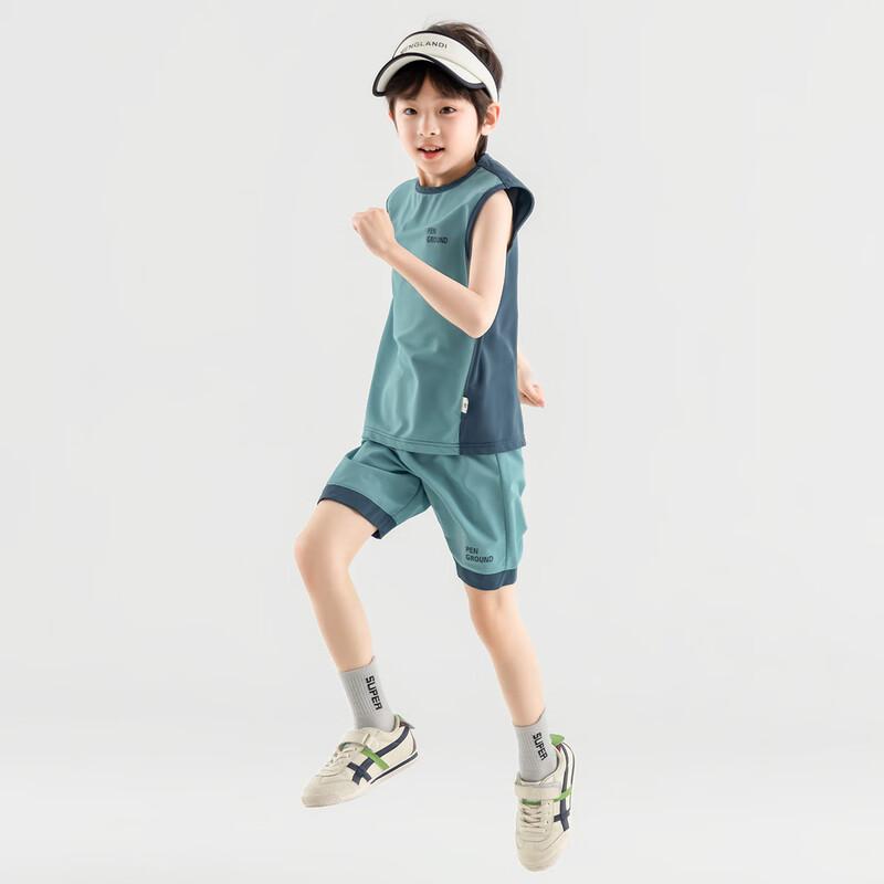 Dodojia Boys' Smooth & Skin-Friendly Summer Sports Vest & Shorts Set