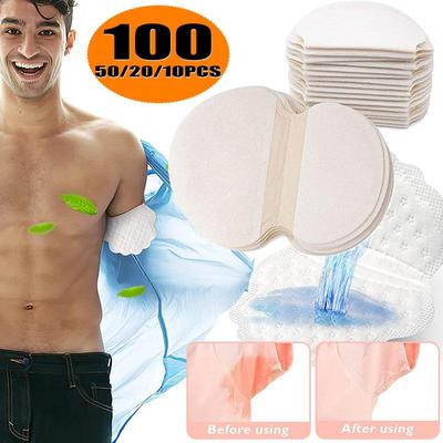 100/50/20/10 Stück Achselschweißpads für Männer und Frauen, große, bequeme Achselschweißpads zum Einmalgebrauch, geschmacksneutral, versteckt hässliche Schweißflecken