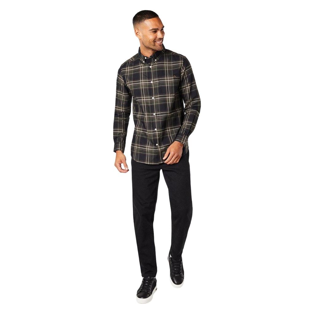 Maine Herren Matrix Check Langarmhemd