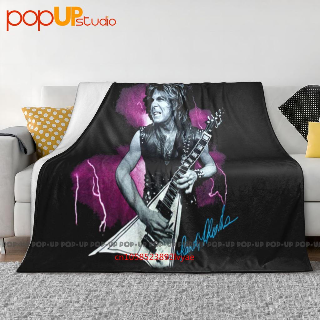 1992 Coperta Trapuntata Nera Morbidissima Randy Rhoads Tribute Copertura per Divano Invernale Copriletti