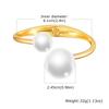 Simple Geometric Openable Chunky Bangles for Women, Statement Wrist Bracelet, Gold Plated Party Stackable Jewelry