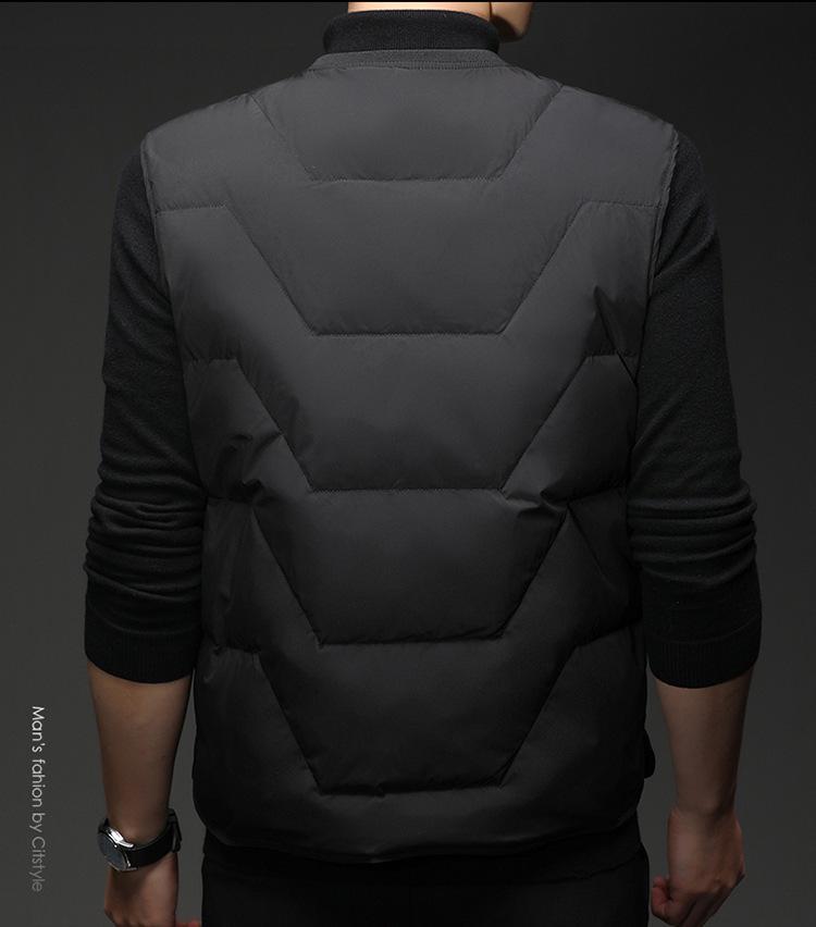 Men's Lightweight Down Vest 2025 - V-neck Warm Winter Gilet for Youth & Dads