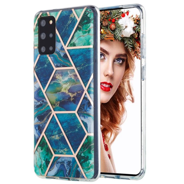 For Samsung Galaxy S20 Plus 3D Electroplating Marble Pattern TPU Protective Case
