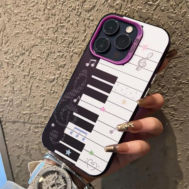 For iPhone 17 Pro Max 16 15 13 12 11 14 Phone Case Piano Pattern Back Cover For iPhone 17 Air 16E XS Max XR X XS 7 8 Plus SE2022
