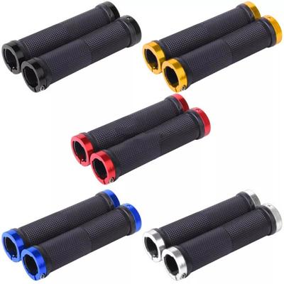 Aluminum Alloy Bicycle Grips Bilateral Lock Handle Bar Grips  Outdoor Sports