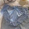 Women's Silky Satin Panties Sexy Invisible Lace Briefs Low Waist Bikini Underwear Seamless Breathable Underpants