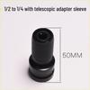 Nigao Electric Wrench Adapter: 1/2 to 1/4 Hex Socket Bit, Telescopic Spring Sleeve