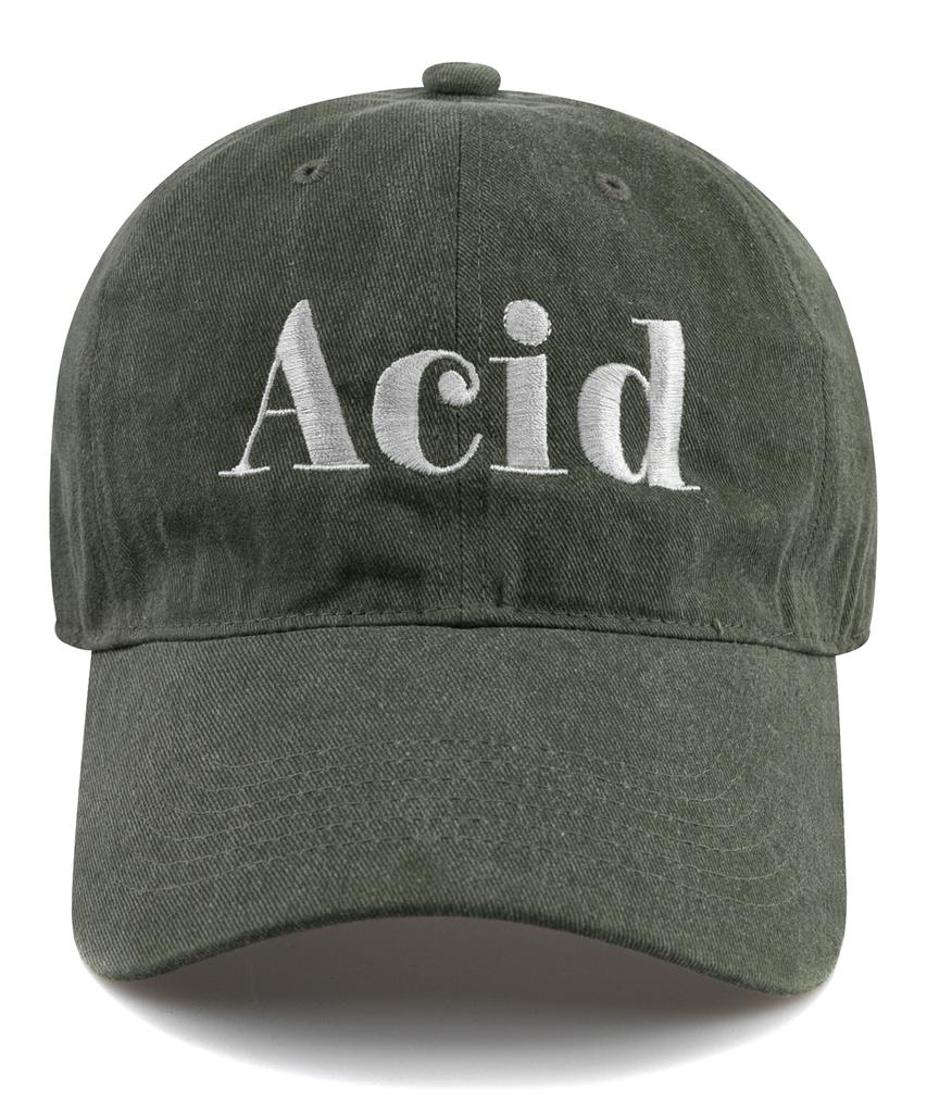 Wig Acid Pigment Ball Cap - Khaki