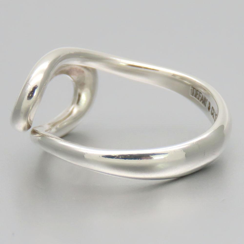 Used TIFFANY&Co. Ring Open Wave EU#46.5 Silver925 2.4g Silver